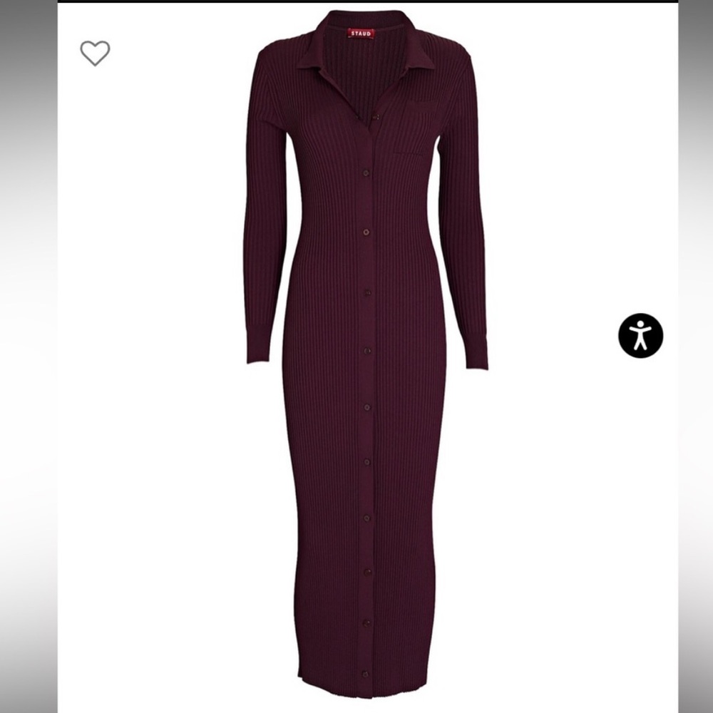 NWOT Staud Nala dress in Plum